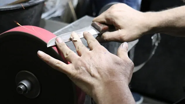 Malatya'da bıçak ustalarının bayram mesaisi başladı