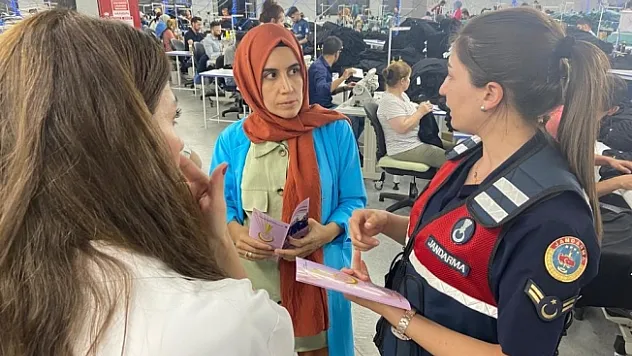 Fabrika çalışanlarına Kadına 'El Kalkamaz' eğitimleri  