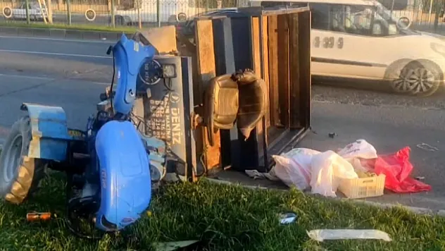 Çapa motoru devrildi! 2 kişi yaralandı