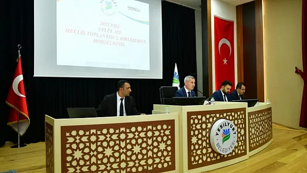Yeşilyurt Belediye Meclisi Eylül Ayı çalışmalarını tamamladı