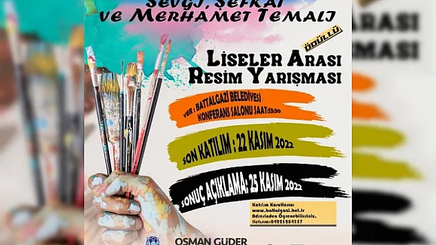Battalgazi'de ödüllü resim yarışması