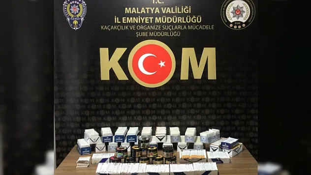 Malatya'da kaçakçılık operasyonu!