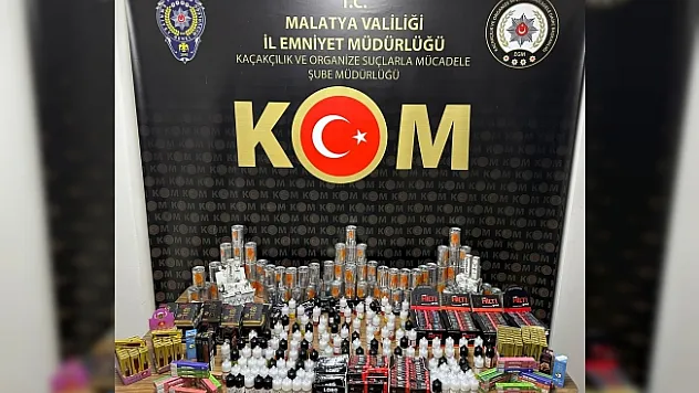 Malatya'da çok sayıda cinsel içerikli ürün ele geçirildi