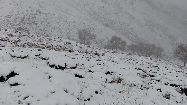 Malatya'da kent merkezinde yağmur, yüksek kesimlerde kar yağışı