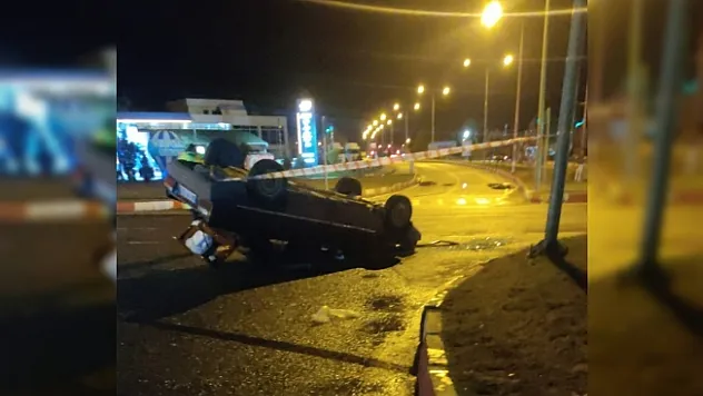 Malatya'da otomobil takla attı: 1 yaralı