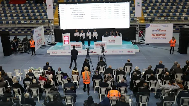 Malatya'da TOKİ kura çekimi yapıldı