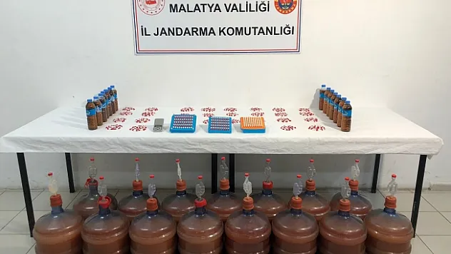 Sahte içki ile uyuşturucu imalathanesine baskın!