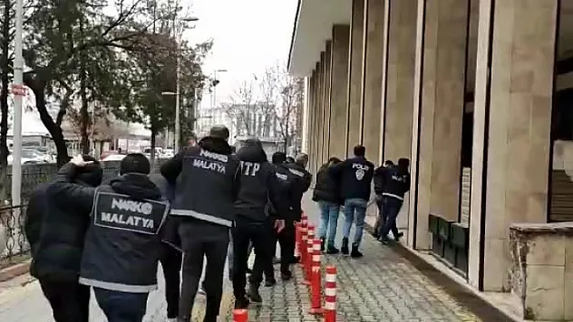 Malatya'da zehir tacirlerine büyük darbe: 16 tutuklama