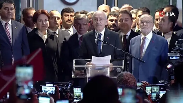 6'lı Masanın Cumhurbaşkanı adayı Kılıçdaroğlu