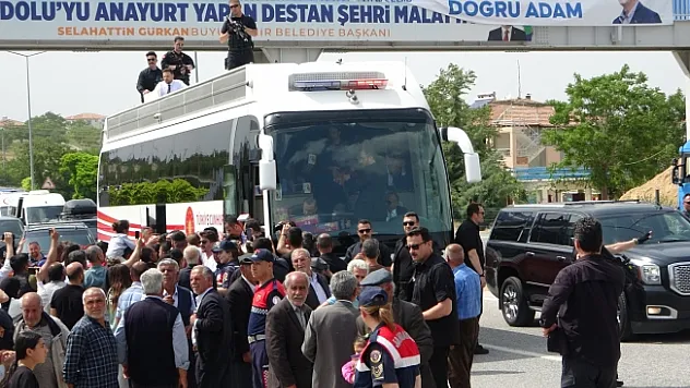 Cumhurbaşkanı Erdoğan'a Malatya 'da sevgi seli