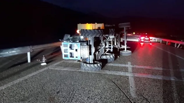 Traktör kazası: 1 yaralı