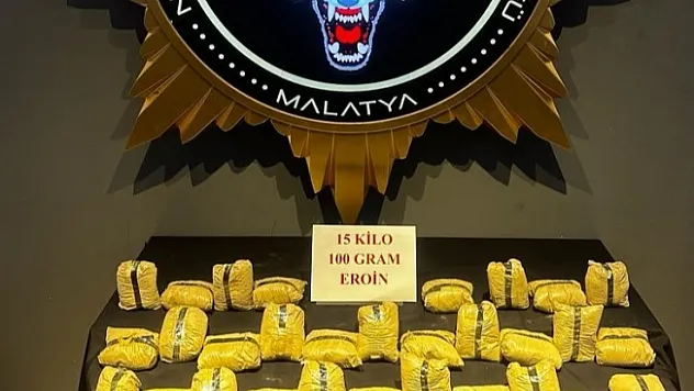 Uyuşturucu sevkiyatına darbe: 15 kilo eroin ele geçirildi