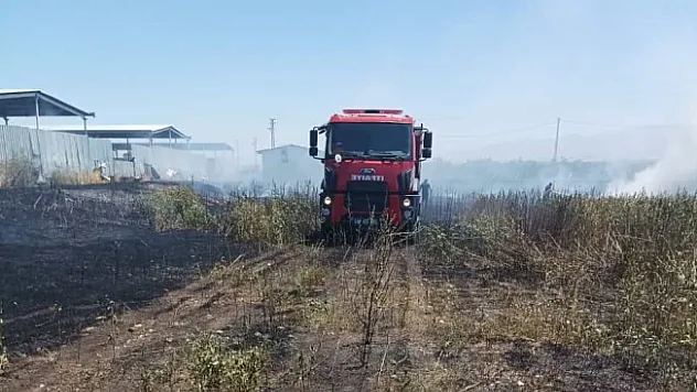Akçadağ'da ot yangını