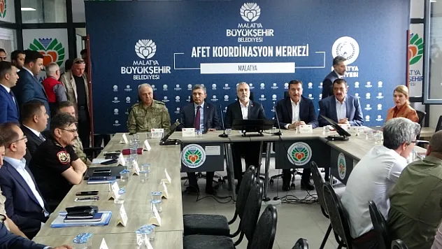 Bakan Işıkhan Malatya'da Afet Koordinasyon Toplantısına katıldı