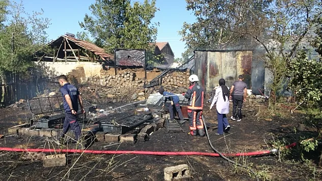 Yangın sonrası meydana gelen patlama paniğe neden oldu