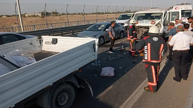 Beylerderesi Viyadüğü'nde zincirleme kaza