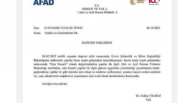 Orta hasarlı binalar ne olacak?