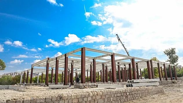 Arslantepe Höyüğü Tanıtım ve Karşılama Merkezi'nde çalışmalar sürüyor