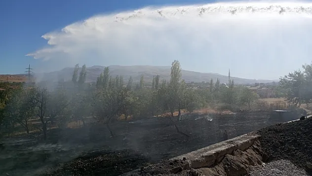 Malatya'da bahçe yangını