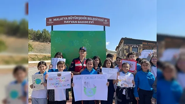 Öğrenciler hayvan barınağını gezdi