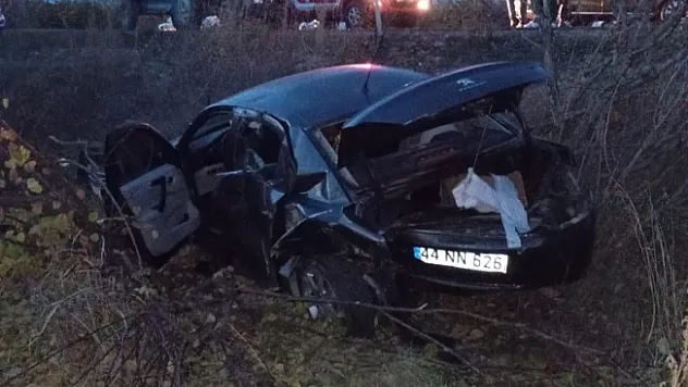 Kontrolden çıkan araç şarampole devrildi: 1 yaralı