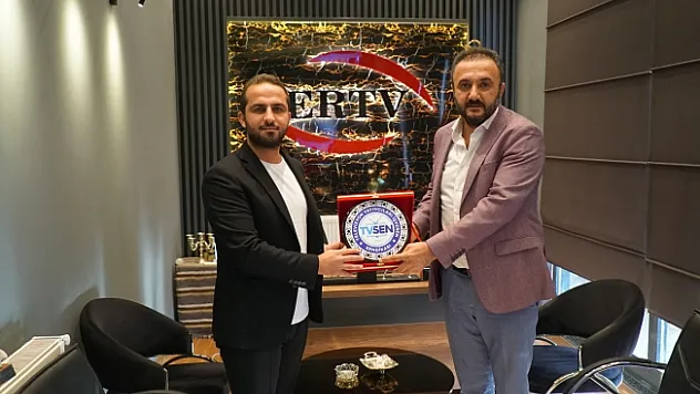TVSEN Genel Başkanı Evliyaoğlu'undan ERTV'ye destek ziyareti