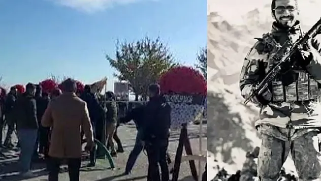 Malatyalı şehidin cenazesinde CHP'ye tepki! Çelengi parçaladılar