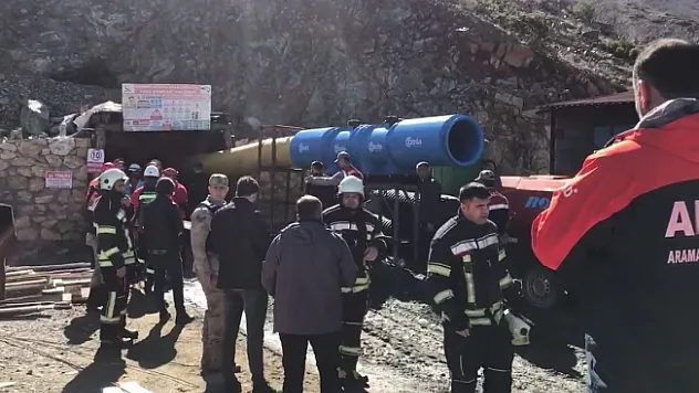 Elazığ'da maden ocağında göçük: 2 işçi kurtarıldı, 2 işçi göçük altında