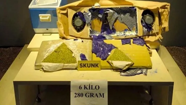 Malatya'da 6 kilo 250 gram skunk ele geçirildi