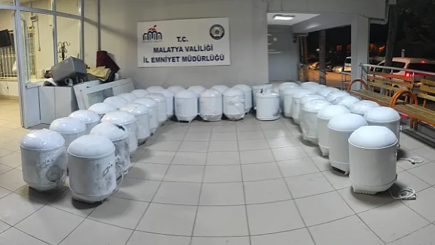 Malatya'da 39 termosifon çalındı, 2 gözaltı!