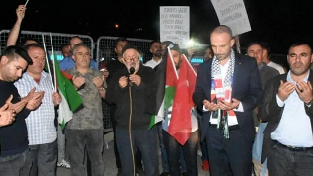 STK'lardan Kürecik Radar Üssü'nde Filistin'e destek!