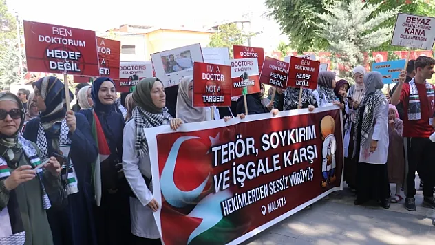 Malatya'da Filistin'e destek yürüyüşü