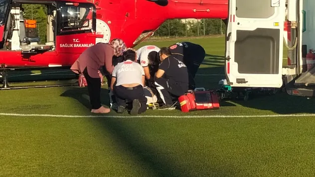 Ambulans helikopter Malatya'da 2 hasta için havalandı