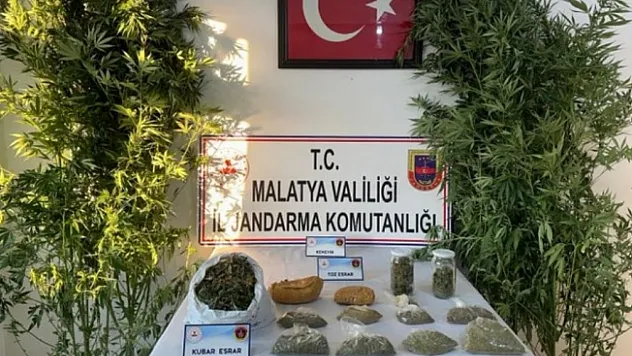 Arapgir'de uyuşturucu operasyonu