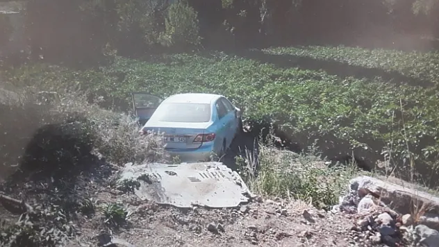 Malatya'da otomobil şarampole uçtu: 3 yaralı