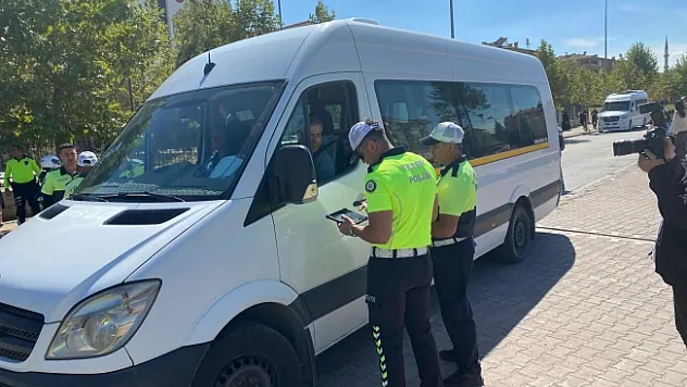 Malatya'da denetim! 69 sürücüye ceza, 1 sürücü men!
