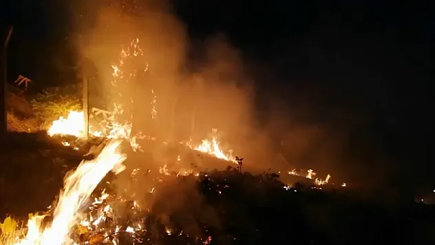 Darende'de iki ayrı noktada yangın paniği