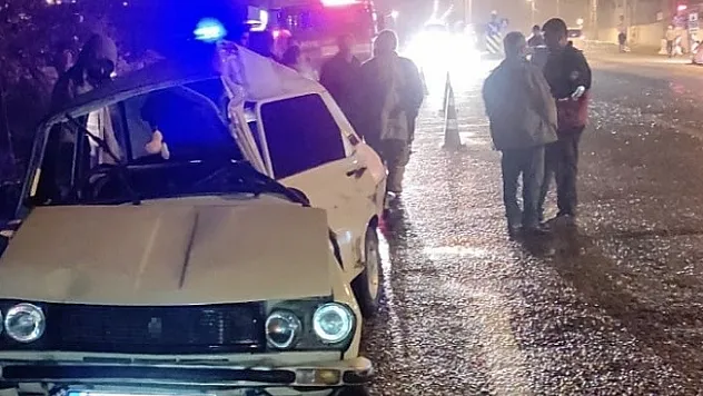 Doğanşehir'de tır ile otomobil çarpıştı: 1 yaralı