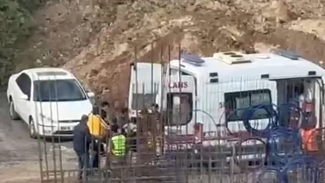 Şantiyede çalışan işçiler birbirine girdi!