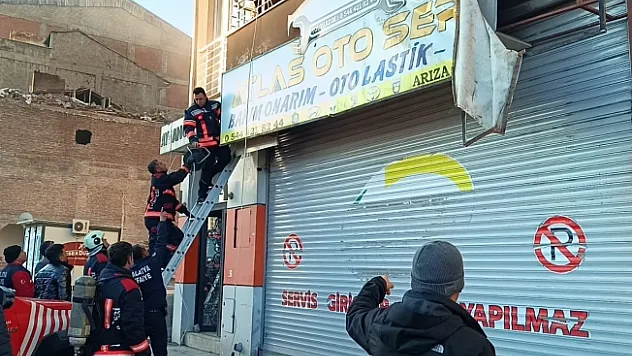 Malatya'da işyeri yangını