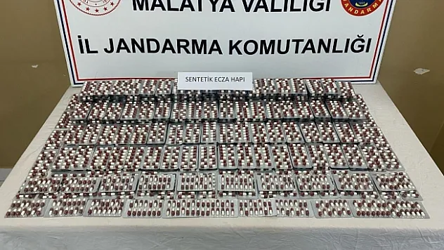Malatya'da 5 bin 469 sentetik hap ele geçirildi