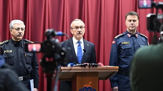 Vali Seddar Yavuz, güvenlik faaliyet verilerini açıkladı