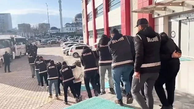 Organize suç örgütüne operasyon: 44 tutuklama