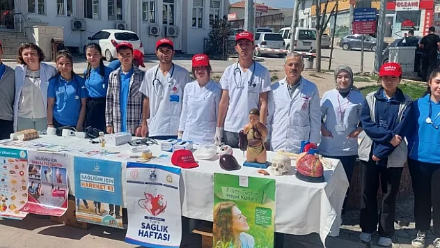 Sağlık haftasında sağlık kontrolü