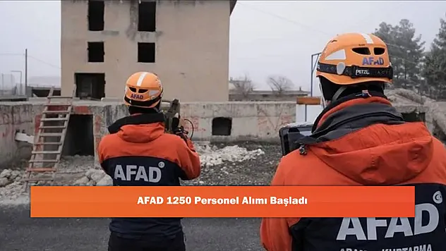 AFAD 1250 Personel Alımı Başladı