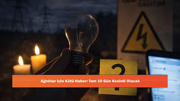 Ağrılılar için Kötü Haber: Tam 10 Gün Kesinti Olacak