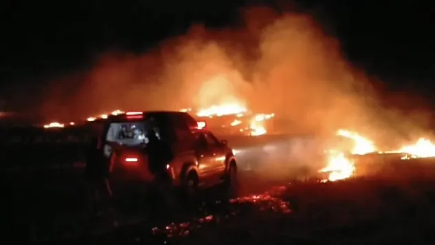 Arguvan'da Yangın: İtfaiye ve Köylüler Seferber Oldu