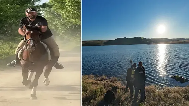 Atıyla Gölete Giren Genç Hayatını Kaybetti