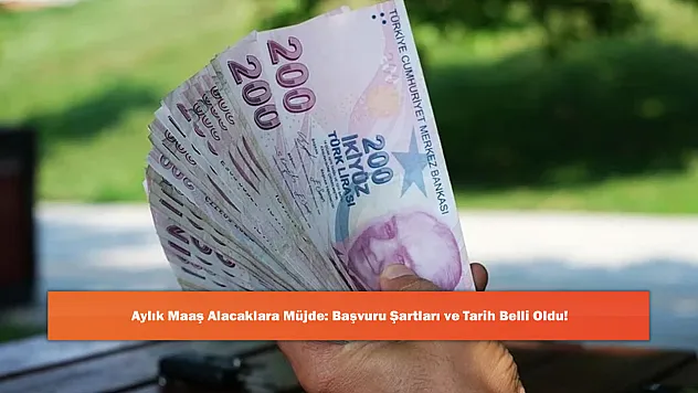 Aylık Maaş Alacaklara Müjde: Başvuru Şartları ve Tarih Belli Oldu!