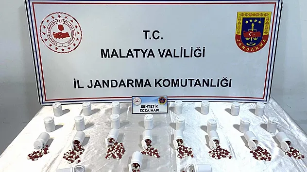 Battalgazi'de Jandarma Operasyonu: 1.627 Hap Ele Geçirildi!